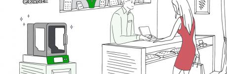 Engraving corner for retail personalization