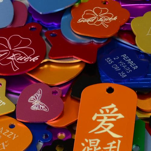 Etched dog sale tag
