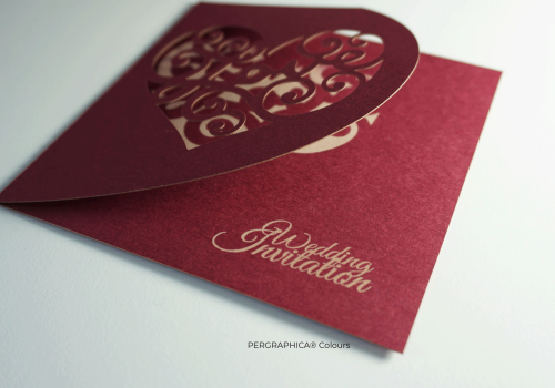 Pergraphica® Colours engraved and cut card 