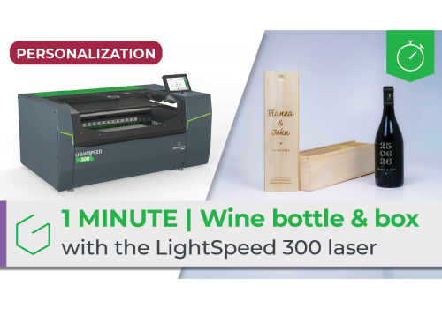 ⏱️ 1 Minute | Engrave cylindrical & flat objects with LightSpeed 300