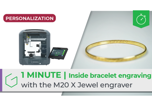⏱️ 1 Minute | Inside bracelet engraving with the M20 X Jewel Rotary Device