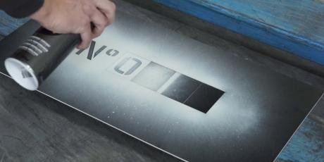 Stencils made with Ecocut Laser engraving material