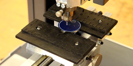 Electric badge engraving with the M20 X