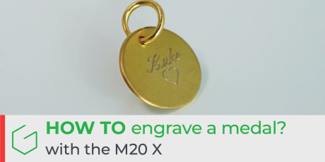How to engrave medals with the M20 X ?